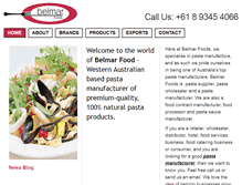 Tablet Screenshot of belmarfoods.com.au